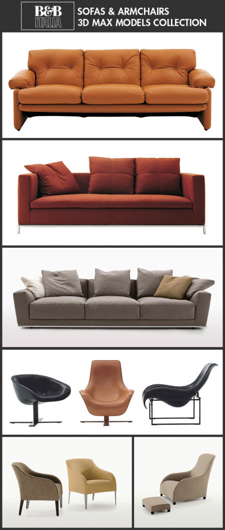 B&B Italia 3D Models Interior Furniture