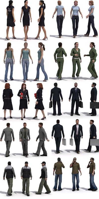 Peoples 3D Max Models