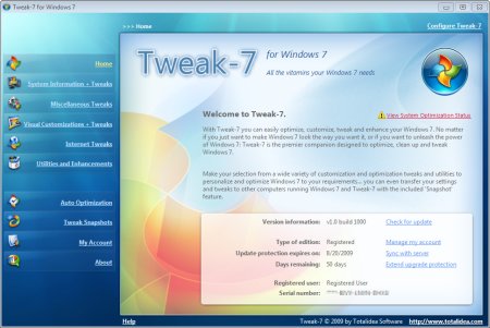 Tweak-7 1.0 Build 1131 Portable
