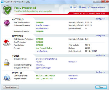 TrustPort Internet Security / Antivirus / USB Antivirus 2012 12.0.0.4860 Final Multilanguage