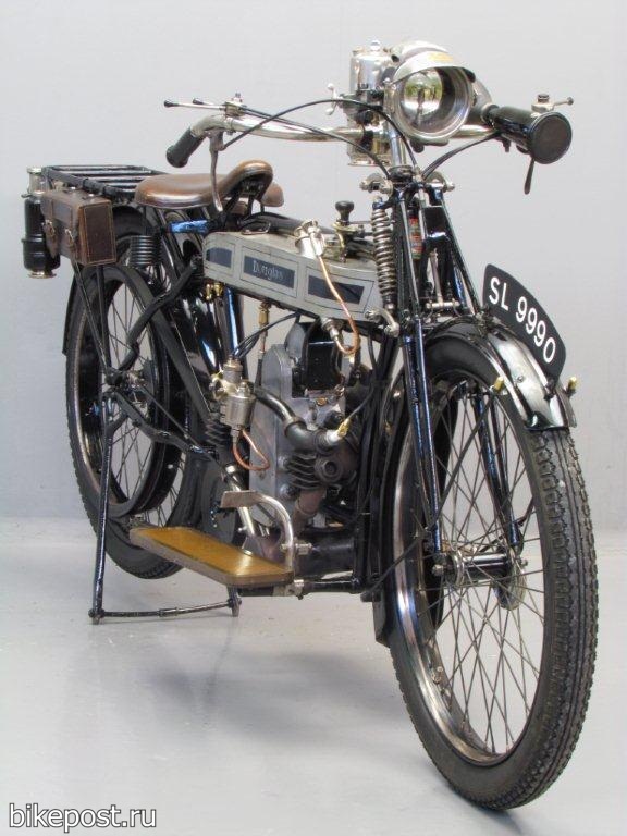 Старинный мотоцикл Douglas 1914