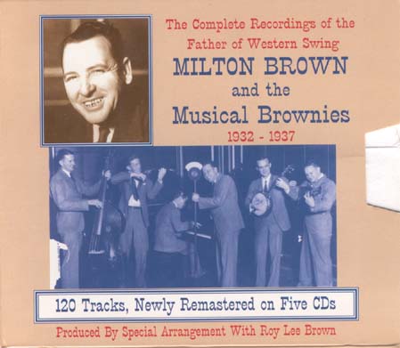 (Country, Western Swing) Milton Brown - Complete Recordings of the Father of Western Swing 1932-37 (5 CD Box Set remastered) - 1996, MP3, 192 kbps