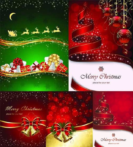 Classic christmas greeting cards