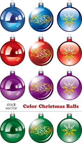 Color Christmas Balls