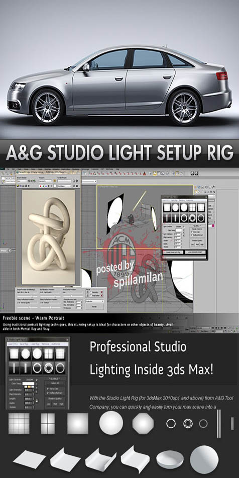 Studio Light Setup Rig for 3DS Max 2010, 2011, 2012
