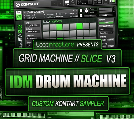 Channel Robot Grid Machine Slice - IDM Drum Machine (Kontakt)