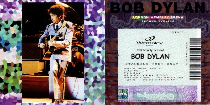 (Folk-Rock) Bob Dylan - London, Wembley Arena, second evening (6 October 2000), 2CD - 2001, FLAC (tracks), lossless
