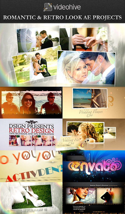 VideoHive Retro Look and Wedding After Effects Projects