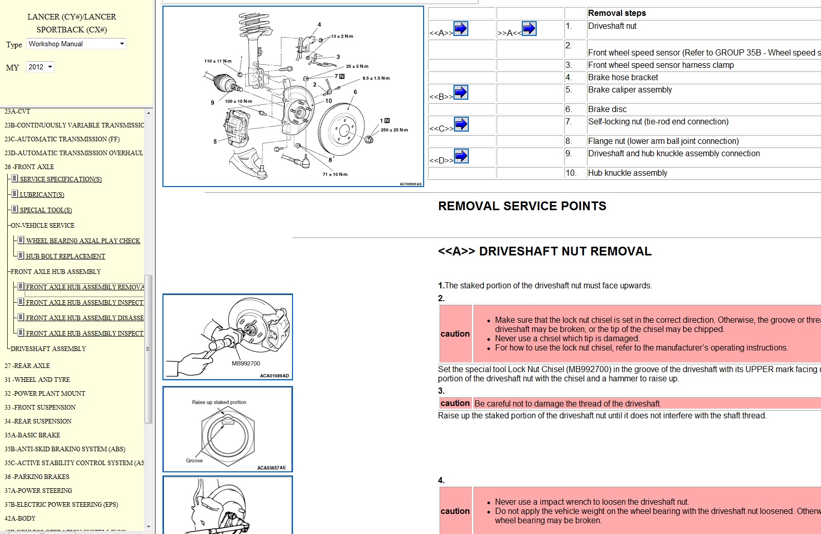 Mitsubishi Workshop Manuals (2005-2012)