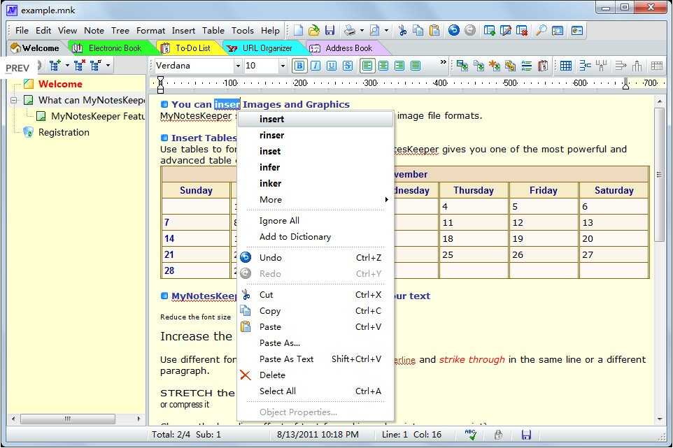 My Notes Keeper 2.7 Beta 6 Build 1302