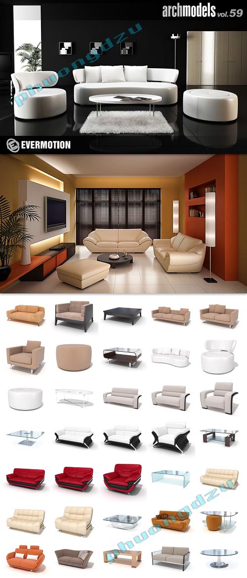 Archmodels Vol 59 - Modern Furniture - 3D