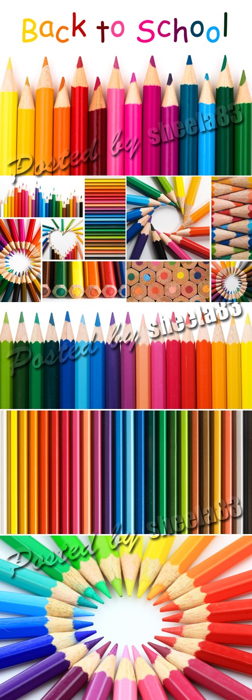 Stock Photo - Color Pencils Backgrounds