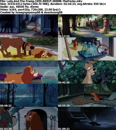 Lady And The Tramp (1955) BRRIP 300MB - ThePecko