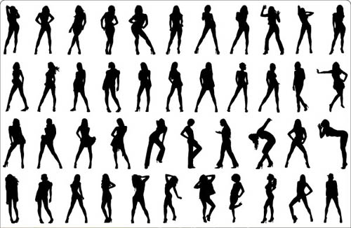  069-Free People Silhouettes Vector-4