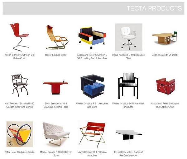 3D Models Furniture Tecta