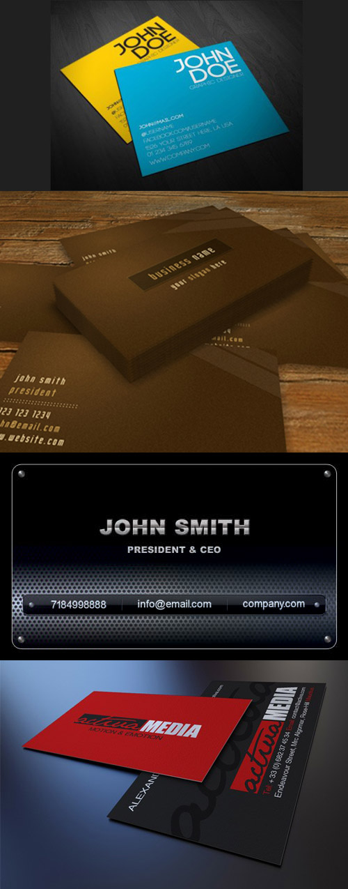 Business Corporate Card Template PSD Pack for Photoshop