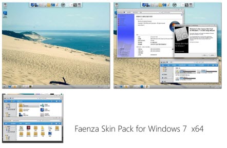 Faenza Skin Pack for Windows 7 1.0 X64