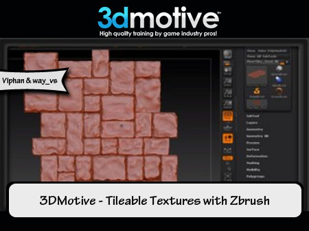 3DMotive - Tileable Textures with Zbrush
