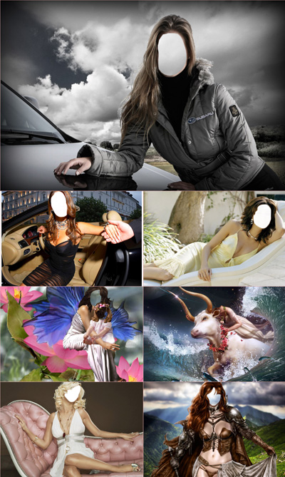 Female templates for Photoshop (Part 50)