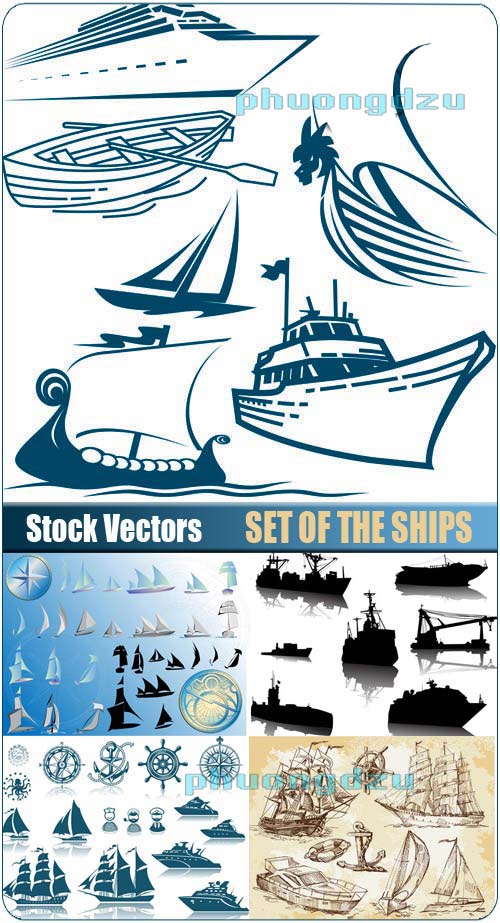 Set of the ships Vector