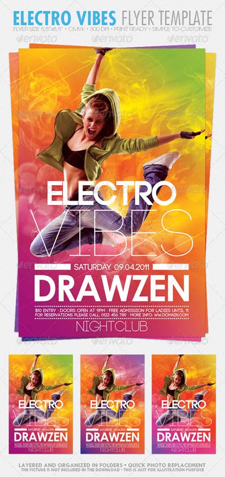 Electro Vibes Flyer Template - Graphicriver