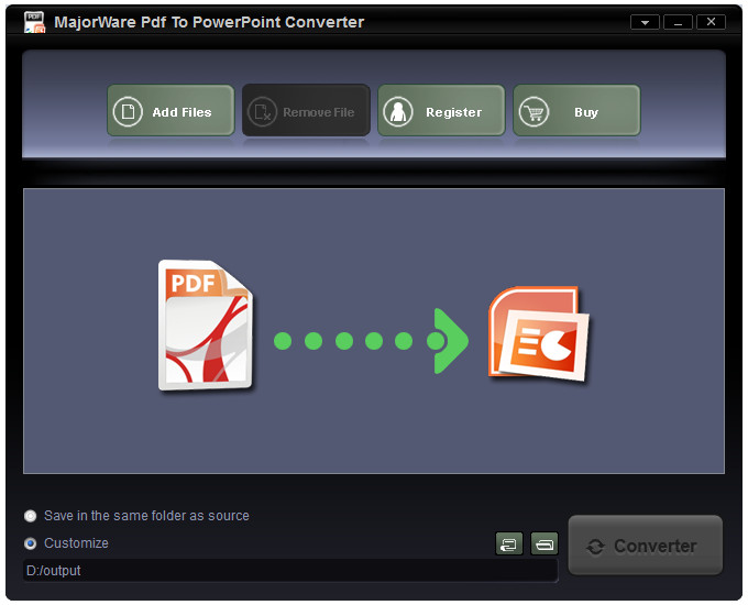 Majorware PDF to PowerPoint Converter v4.0
