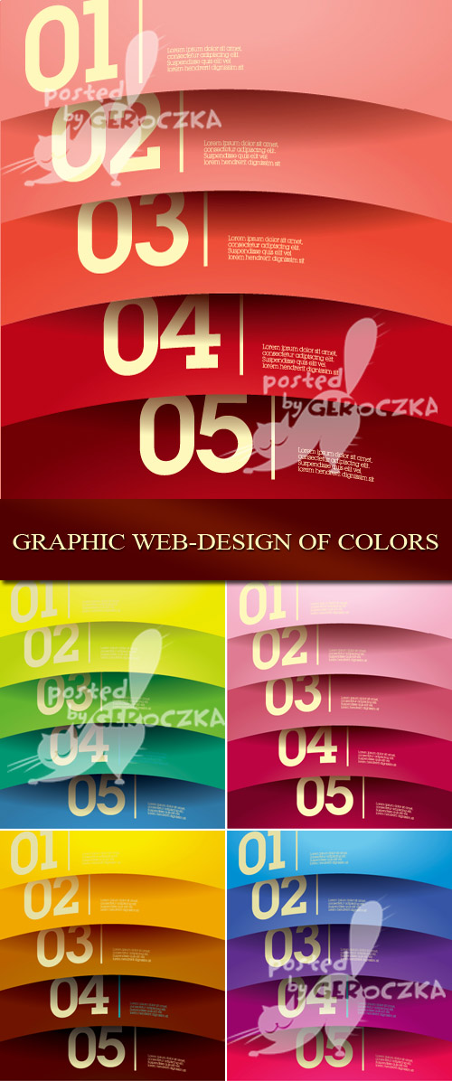 Graphic web-design of colors
