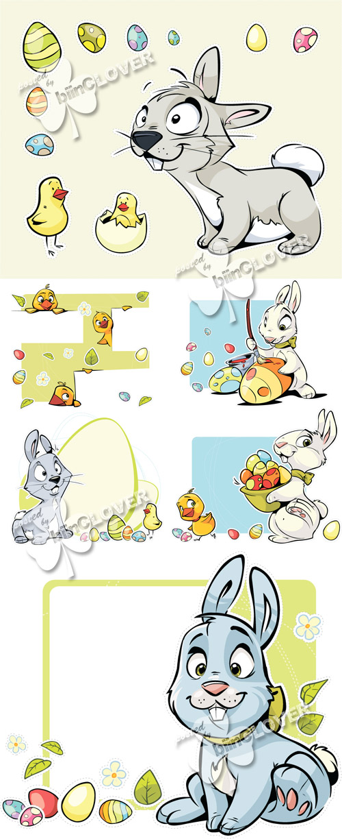 Easter rabbit cards 0122