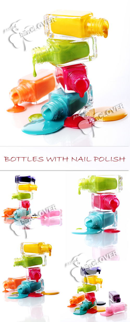 Bottles with nail polish 0122