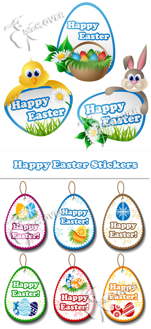 Happy Easter stickers 0126