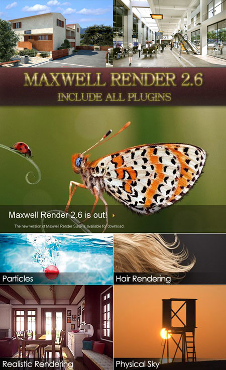 Maxwell Render 2.60 with Plugins (Win & MacOSX) | 589 MB