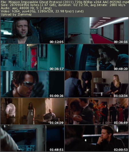 Mission Impossible: Ghost Protocol (2011) 720p BDRip x264 AAC-MZON3