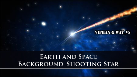 Earth and Space Background_Shooting Star