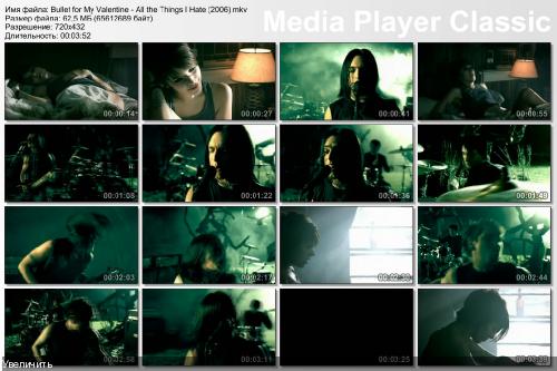Bullet for my Valentine - Клипография (2004 - 2011)