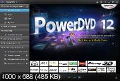 CyberLink PowerDVD Ultra v.12.0.1514.54 Lite (x32/x64/ENG/RUS) - Тихая установка (2012)